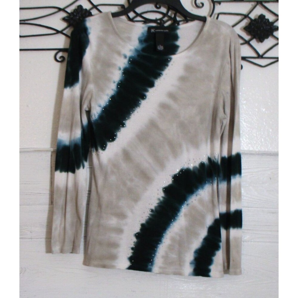 INC International Concepts Women's Knit Top Size L Long Sleeve Multicolor